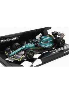   Minichamps - ASTON MARTIN F1 AMR22 TEAM ARAMCO COGNIZART N 18 SINGAPORE GP 2022 LANCE STROLL GREEN BLACK