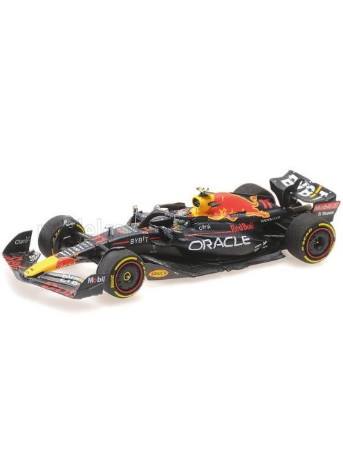 Minichamps - RED BULL F1  RB18 TEAM ORACLE RED BULL RACING N 11 AUSTIN USA GP 2022 SERGIO PEREZ MATT BLUE YELLOW RED