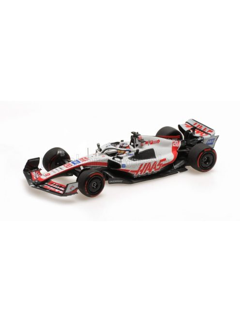 Minichamps - HAAS F1  VF-22 TEAM HAAS N 20 POLE POSITION BRAZILIAN GP 2022 KEVIN MAGNUSSEN WHITE BLACK RED