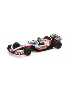   Minichamps - HAAS F1  VF-22 FERRARI TEAM HAAS N 47 BRAZILIAN GP 2022 MICK SCHUMACHER WHITE BLACK RED