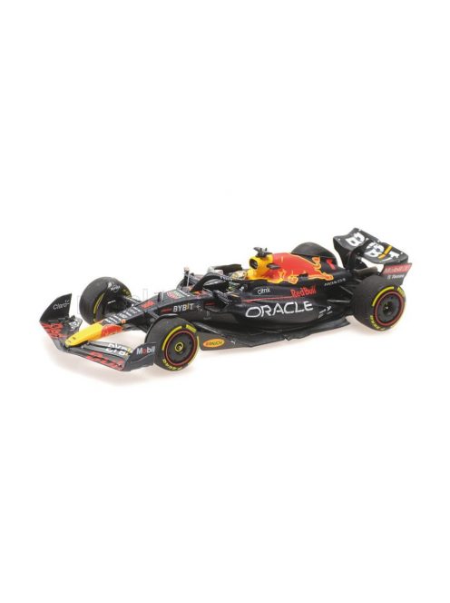 Minichamps - RED BULL F1  RB18 TEAM ORACLE RED BULL RACING N 1 WINNER ABU DHABI GP WORLD CHAMPION 2022 MAX VERSTAPPEN MATT BLUE YELLOW RED