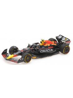   Minichamps - RED BULL F1  RB18 TEAM ORACLE RED BULL RACING N 11 3rd ABU DHABI GP 2022 SERGIO PEREZ MATT BLUE YELLOW RED