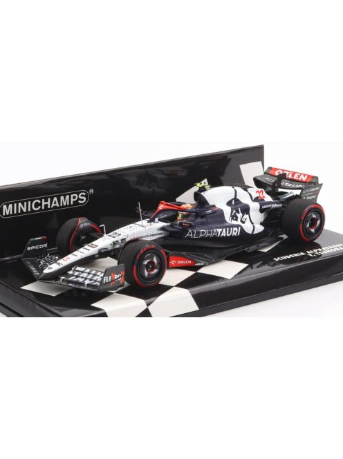 Minichamps - ALPHA TAURI F1  AT04 TEAM ALPHA TAURI N 22 SEASON 2023 YUKI TSUNODA BLUE WHITE