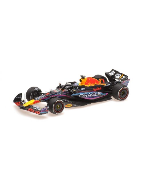 Minichamps - RED BULL F1  RB19 TEAM ORACLE RED BULL RACING N 1 WORLD CHAMPION WINNER MIAMI GP 2023 MAX VERSTAPPEN MATT BLUE