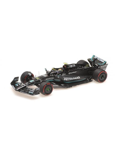 Minichamps - MERCEDES GP F1 W14 TEAM MERCEDES-AMG PETRONAS FORMULA ONE N 44 2nd SPAIN GP 2023 LEWIS HAMILTON MATT BLACK