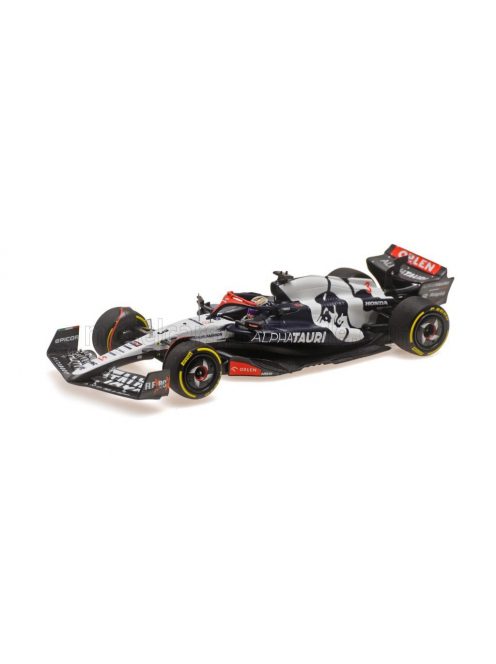 Minichamps - ALPHA TAURI F1  AT04 TEAM ALPHA TAURI N 3 HUNGARIAN GP 2023 DANIEL RICCIARDO BLUE WHITE