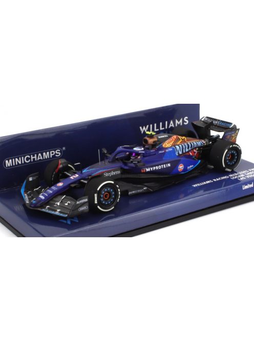 Minichamps - WILLIAMS F1  FW45 TEAM WILLIAMS RACING GULF N 2 LAS VEGAS USA GP 2023 LOGAN SARGEANT BLUE BLACK