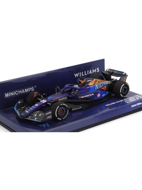 Minichamps - WILLIAMS F1  FW45 TEAM WILLIAMS RACING GULF N 23 LAS VEGAS USA GP 2023 ALEXANDER ALBON BLUE BLACK