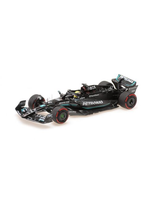 Minichamps - MERCEDES GP F1 W14 TEAM MERCEDES-AMG PETRONAS FORMULA ONE N 47 TEST BARCELONA 2023 MICK SCHUMACHER MATT BLACK