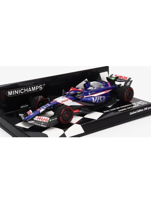 Minichamps - RACING BULLS F1 VCARB-01 TEAM VISA CASH APP N 3 SEASON 2024 DANIEL RICCIARDO BLUE WHITE