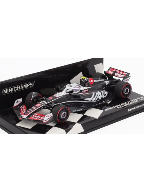 Minichamps - HAAS F1  FW24 TEAM MONEYGRAM HAAS N 27 SEASON 2024 NICO HULKENBERG BLACK WHITE