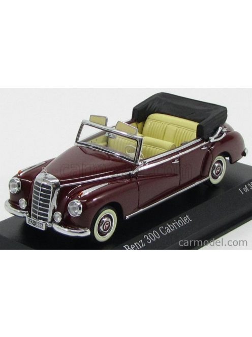 Minichamps - Mercedes Benz 300 (W186) Cabriolet 1952 Dark Red