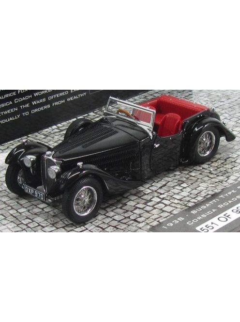Minichamps - BUGATTI 57C CORSICA ROADSTER 1938 BLACK