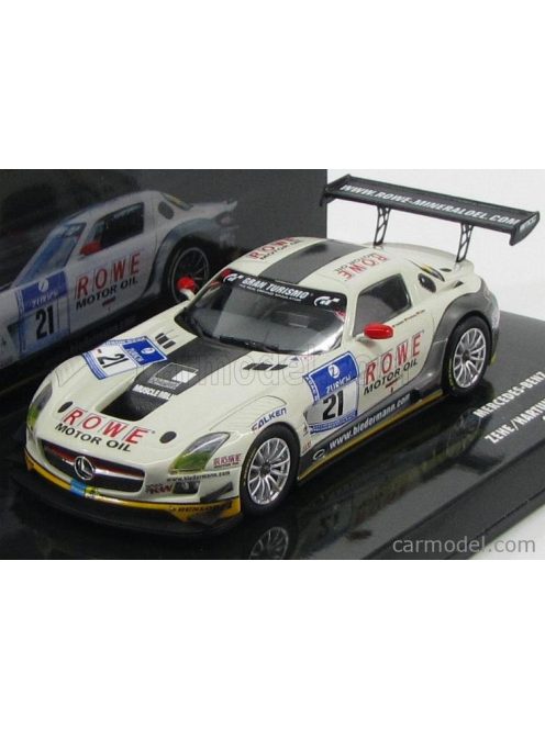 Minichamps - Mercedes Benz Sls Amg Gt3 N 21 24H Nurburgring 2012 Zehe - Hartung - Rehfeld - Bullit White Grey