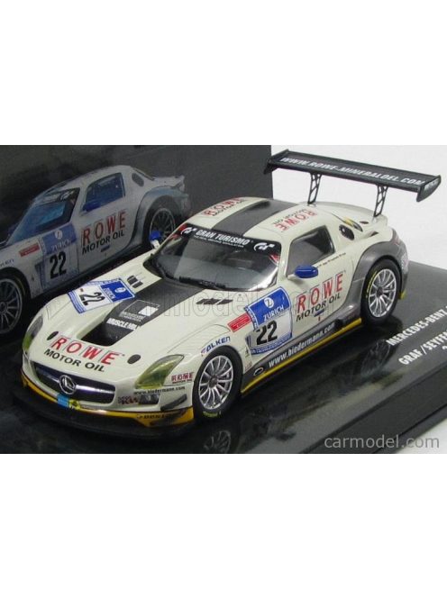 Minichamps - Mercedes Benz Sls Amg Gt3 N 22 24H Nurburgring 2012 Graf - Jager - Roloff - Seyffarth White Grey