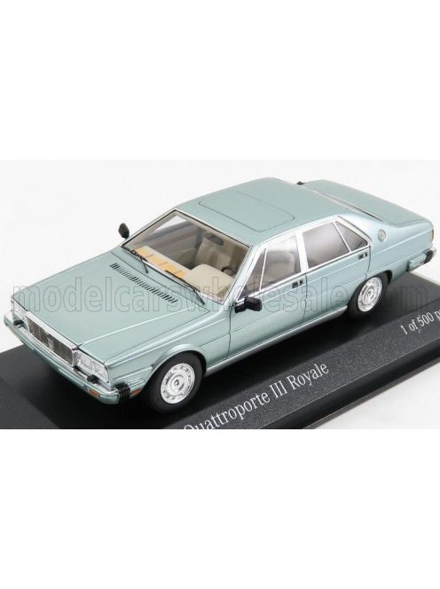 Minichamps - MASERATI QUATTROPORTE III ROYALE 1989 LIGHT GREEN MET