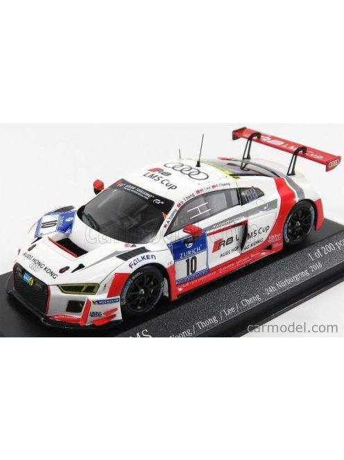 Minichamps - Audi R8 Lms Team Audi Race Experience N 10 24H Nurburgring 2016 Yoong - Thong - Lee - Cheng White Red