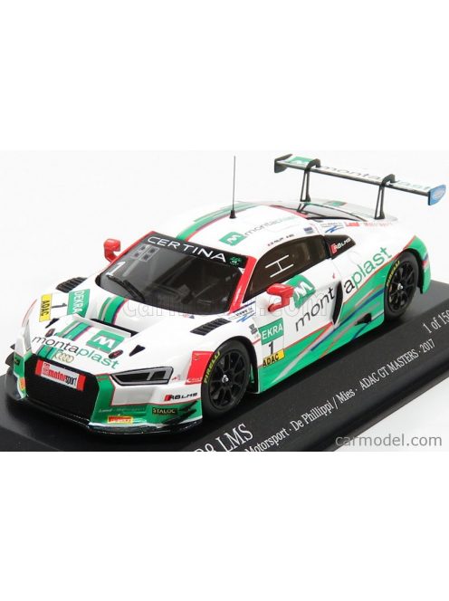 Minichamps - Audi R8 Lms Ultra Team Montaplast Motorsport N 1 Adac Gt Masters 2017 De Phillippi - Mies White Green