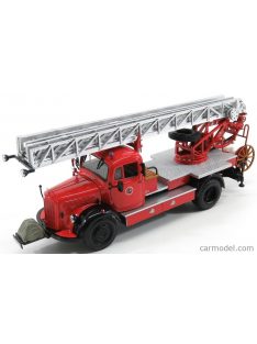   Minichamps - Mercedes Benz L3500 Dl17 Truck Scala Feuerwehr Bensheim 1950 Red Silver