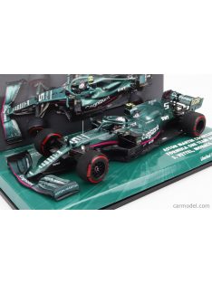   Minichamps - Aston Martin F1 Amr21 Mercedes M12 Eq Power+ Team Cognizant Formula One N 5 5Th Monaco Gp 2021 Sebastian Vettel Green Met