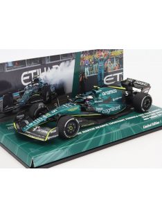   Minichamps - ASTON MARTIN F1 AMR22 TEAM ARAMCO COGNIZART N 5 ABU DHABI GP LAST RACE 2022 SEBASTIAN VETTEL GREEN BLACK