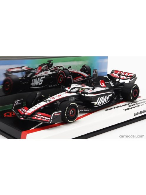 Minichamps - Haas F1 Casco Helmet Haas Fw23 Team Moneygram Haas N 20 Saudi Arabia Gp 2023 Kevin Magnussen White Black Red