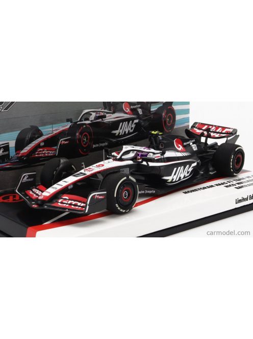 Minichamps - Haas F1 Fw23 Team Moneygram Haas N 27 Bahrain Gp 2023 Nico Hulkenberg White Black Red