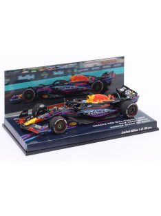   Minichamps - RED BULL F1  RB19 TEAM ORACLE RED BULL RACING N 1 WORLD CHAMPION WINNER MIAMI GP 2023 MAX VERSTAPPEN MATT BLUE