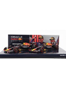   Minichamps - Red Bull F1 Set 2X Rb18 Team Oracle Red Bull Racing N 1 Winner Emilia Romagna Italy Gp World Champion 2022 Max Verstappen + N 11 2Nd Emilia Romagna Italy Gp 2022 Sergio Perez Matt Blue Yellow Red