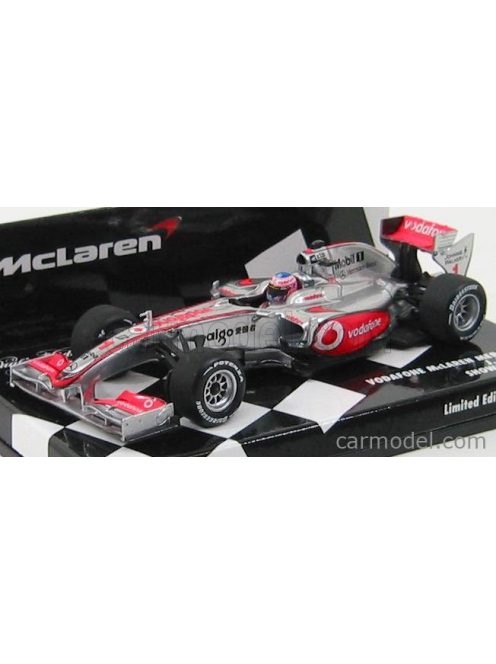 Minichamps - Mclaren F1 Mp4-25 N 1 Showcar 2010 J.Button Silver Red