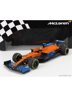   Minichamps - Mclaren F1 Mcl35 Renault Team Mclaren N 4 3Rd Austrian Gp 2020 Lando Norris Orange Blue