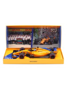   Minichamps - McLAREN F1  MCL33 TEAM MCLAREN N 14 300th FORMULA ONE CANADIAN GP 2018 FERNANDO ALONSO ORANGE BLUE