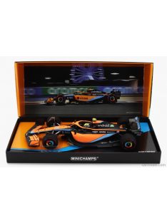   Minichamps - Mclaren F1 Mcl36 Mercedes Team Mclaren N 4 Bahrain Gp 2022 Lando Norris Orange Light Blue