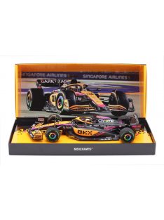   Minichamps - McLAREN  F1  MCL36 MERCEDES TEAM MCLAREN N 3 5th SINGAPORE GP 2022 DANIEL RICCIARDO ORANGE LIGHT BLUE