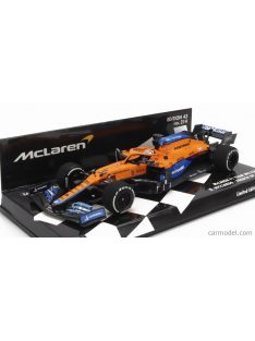   Minichamps - Mclaren F1  Mcl35L Mercedes M12 Eq Power+ Team Mclaren N 3 French Gp 2021 Daniel Ricciardo Orange Light Blue