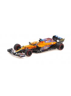   Minichamps - McLAREN F1  MCL35L TEAM MCLAREN N 3 ABU DHABI GP 2021 DANIEL RICCIARDO ORANGE LIGHT BLUE