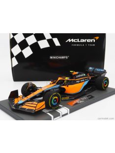   Minichamps - Mclaren F1  Mcl36 Mercedes Team Mclaren N 4 Bahrain Gp 2022 Lando Norris Orange Light Blue