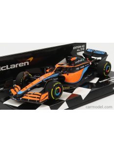   Minichamps - Mclaren F1 Mcl36 Mercedes Team Mclaren N 3 Bahrain Gp 2022 Daniel Ricciardo Orange Light Blue