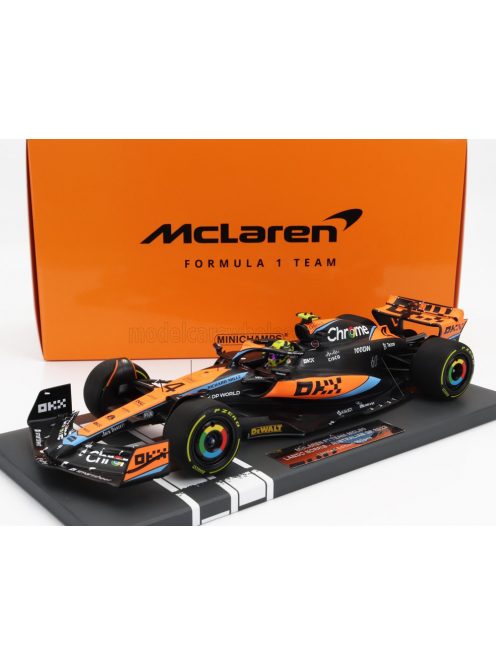 Minichamps - McLAREN F1  MCL60 TEAM McLAREN N 4 AUSTRALIAN GP 2023 LANDO NORRIS ORANGE BLACK BLUE