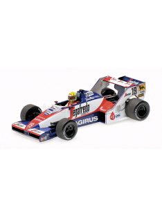   Minichamps - TOLEMAN F1  TG183B HART N 19 BRAZILIAN GP DIRTY VERSION 1984 AYRTON SENNA WHITE BLUE RED