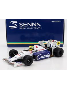   Minichamps - TOLEMAN F1  TG184 HART TURBO N 19 2nd MONACO GP DIRTY VERSION 1984 AYRTON SENNA WHITE BLUE