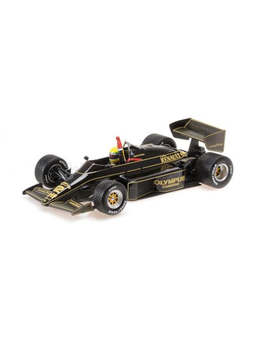 Minichamps - LOTUS F1  97T RENAULT TURBO TEAM LOTUS N 12 WINNER PORTUGAL GP DIRTY VERSION 1985 AYRTON SENNA BLACK