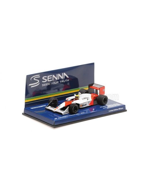 Minichamps - McLAREN F1  HONDA MP4/4 N 12 WORLD CHAMPION DIRTY VERSION SEASON 1988 AYRTON SENNA RED WHITE