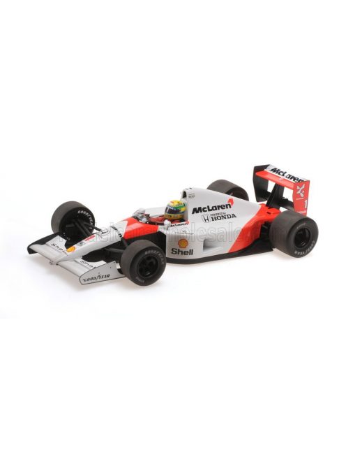 Minichamps - McLAREN F1  MP4/6 HONDA N 1 WORLD CHAMPION DIRTY VERSION SEASON 1991 AYRTON SENNA RED WHITE