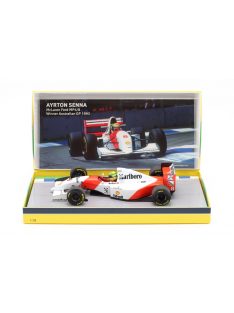   Minichamps - McLAREN F1  FORD MP4/8 V8 TEAM MARLBORO N 8 WINNER AUSTRALIAN ADELAIDE GP 1993 AYRTON SENNA WHITE RED