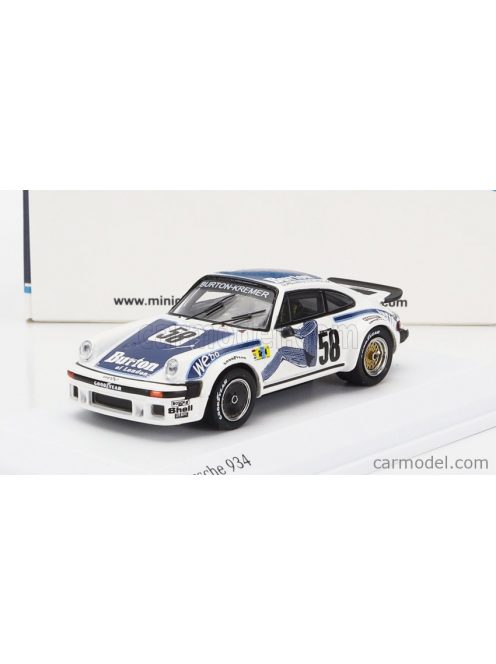 Minichamps - Porsche 911 934 Team Porsche Kremer Racing N 58 7Th 24H Le Mans 1977 B.Wollek - Steve - P.Gurdjian White Blue