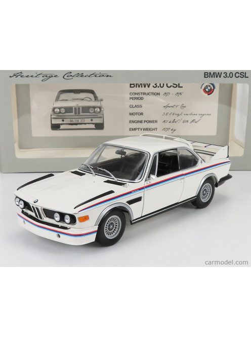 Minichamps - Bmw 3.0 Csl Coupe 1973 - Full Openings White