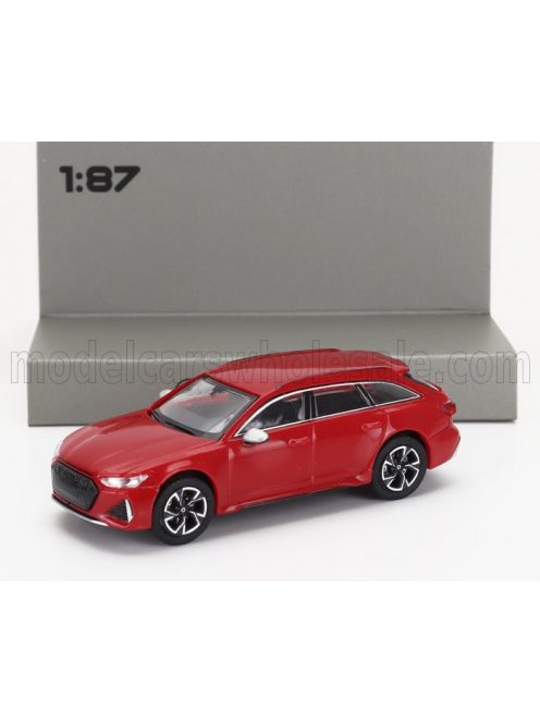 Minichamps - AUDI A6 RS6 AVANT SW STATION WAGON 2019 RED