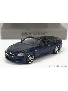   Minichamps - Bmw 6-Series M6 Cabriolet Open (F13) 2015 Blue Met