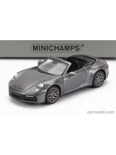   Minichamps - Porsche 911 992 Carrera 4S Cabriolet Open 2019 Grey Met